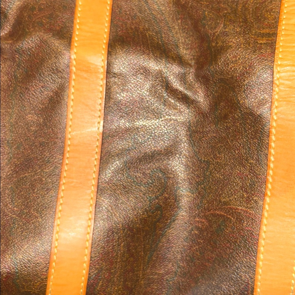 Etro Milano Vintage Paisley Large Travel Duffle Bag - Made in Italy - Picture 11 of 12
